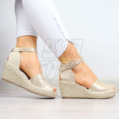 2. Sandals espadrilles on the wedge heel eVento W EVE68A gold