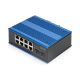 Industrial Ethernet Switch 8+2 -Port Gigabit PoE Switch 8 Port GE PoE RJ45, 2 GE SFP Port