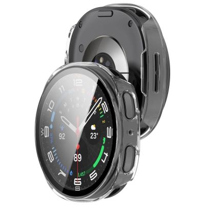 9. Tech-Protect Defense 2-Pack Case for Samsung Galaxy Watch 40mm - Clear Matte Black