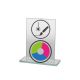 3. Glass trophy with LuxorJet color printing, engraving and paint filling