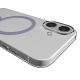 5. Puro Lite Mag TPU+PC Case Compatible with MagSafe for iPhone 17 - Transparent with Pink Ring