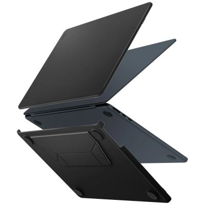 2. Uniq Lyden Versa Case for MacBook Air 13" 2022 / 2024 / 2025 / 2026 - Black