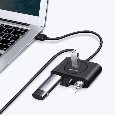 7. Ugreen HUB 4x USB 3.2 Gen 1 (0.5 m cable) black (20290)
