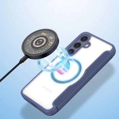 5. Dux Ducis Skin X Pro case for Samsung S24+ with magnetic ring and flap - blue