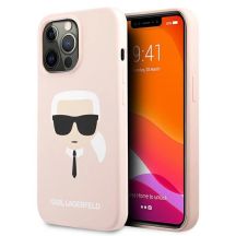 Karl Lagerfeld Silicone Karl`s Head Case for iPhone 13 Pro / 13 6.1" - Light Pink