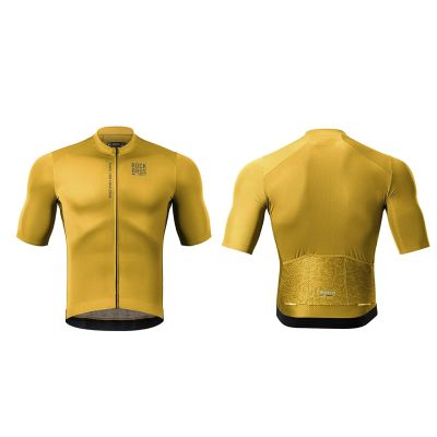 3. Rockbros 15120014023 ROAD TO SKY men's cycling jersey short sleeve S - yellow