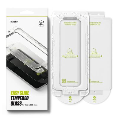 7. Ringke Easy Slide 2-pack tempered glass for Samsung Galaxy S25 Edge - transparent