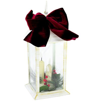2. LANTERN ADVENT LANTERN LED 30CM 3 CANDLES WHITE