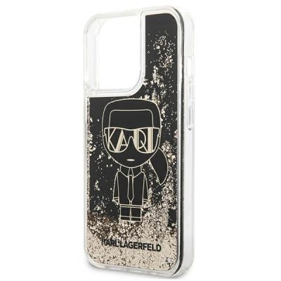 6. Karl Lagerfeld Liquid Glitter Gatsby Case for iPhone 13 Pro / iPhone 13 - Black