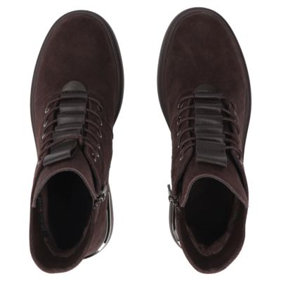 5. Women's brown leather ankle boots Filippo DBT8196