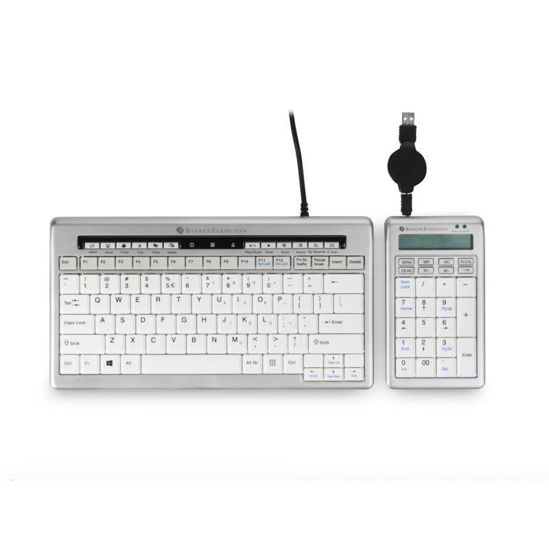 3. BakkerElkhuizen S-board 840 Numeric Numeric Keypad PC USB Light Gray, White