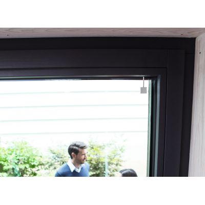 4. ABUS Potenzialfreier Glasbruchmelder mit Kleber (weiź)