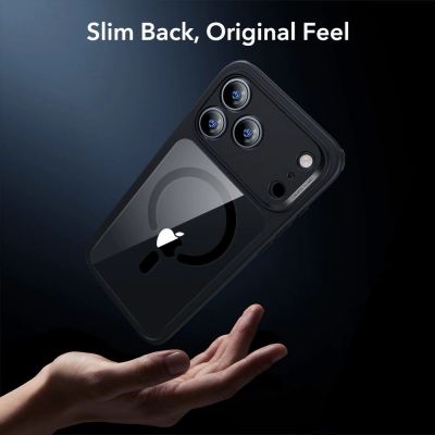 6. ESR Classic Hybrid MagSafe + Tempered Glass Set for iPhone 17 Pro - Clear Black