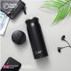 4. TRAVEL BLUE BLACK THERMAL BOTTLE