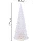5. DECORATIVE CHRISTMAS TREE TRANSPARENT LED WARM WHITE 27CM