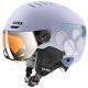 2. Uvex Rocket Jr. Visor Ski Helmet, Lavender