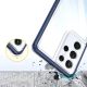 6. Clear 3in1 case for Samsung Galaxy S23 Ultra silicone cover with frame blue