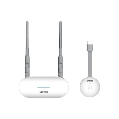 4. Unitek Wireless HDMI Transmitter and Receiver, range up to 50m, white