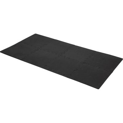 4. PUZZLE MAT FOR FITNESS EQUIPMENT 8 PCS 30x30x0.9 CM BLACK PURE 2 IMPROVE
