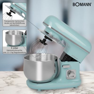 9. Bomann KM 6030 Mint Food Processor