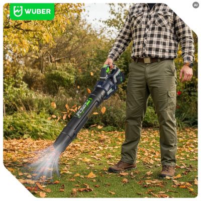 11. 40 V Cordless Leaf Blower, 220 km/h, W04402 WUBER