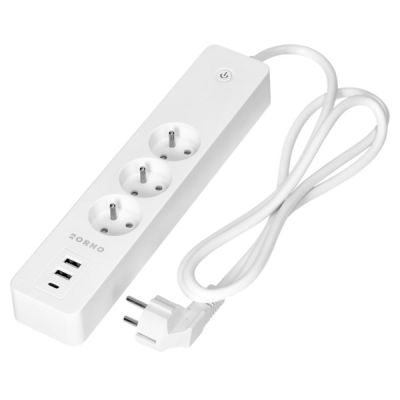 SMART POWER STRIP OR-SH-17520/W (3 OUTLETS + 2 USB + 1 USB-C) 1.8 m ORNO