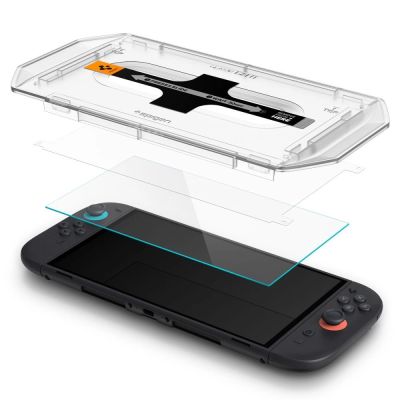 2. Spigen Glas.Tr ”EZ FIT” Tempered Glass 2-pack for Nintendo Switch 2 - Transparent