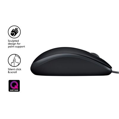 5. Logitech 910-005508 Mouse (Optical; 1000 DPI; Black)