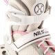 6. NH18188A 2-in-1 GREY-PINK SIZE M (34–38) INLINE SKATES WITH REPLACEABLE HOCKEY BLADE