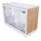 Lian Li DAN A3-mATX Wood Edition PC Case, Tempered Glass, Micro-ATX - Beech, White