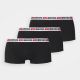 5. Diesel Men Shawn 3-Pack Boxer Briefs Black Fashion Cotton