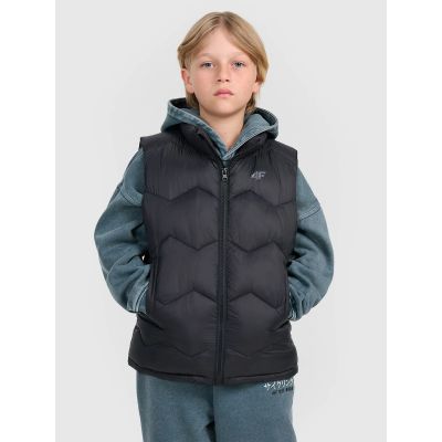 Boy's down vest with synthetic filling 4F 4FJRAW25TVJAM325-20S