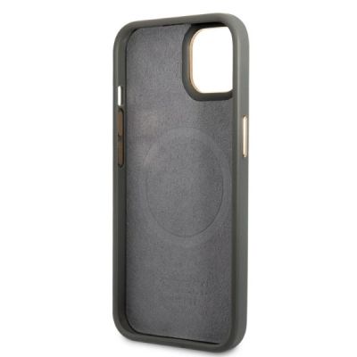 7. Guess GUHMP13MSAPSTG iPhone 13 6.1" grey/grey hardcase Peony Logo Plate MagSafe