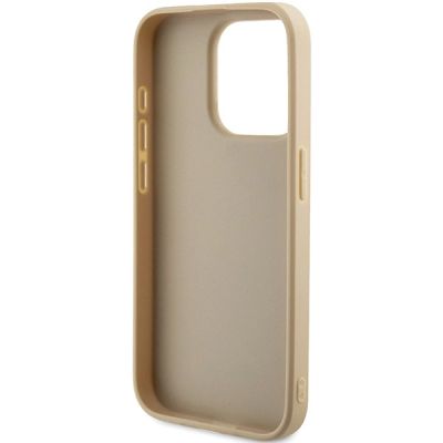 7. Guess Saffiano Iridescent Script case for iPhone 14 Pro - gold
