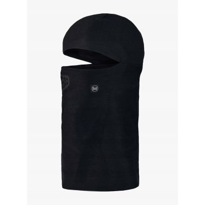 Buff Thermonet Hinged Balaclava for Kids - Solid Black