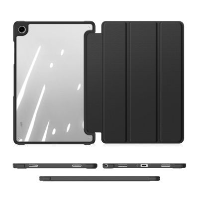 7. Dux Ducis Toby Armored Flip Case for Samsung Galaxy Tab A11 Plus/A9 Plus - Black