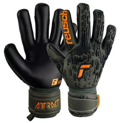 Reusch Attrakt Freegel Silver Goalkeeper Gloves 53 70 035 5555