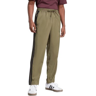4. Men's adidas Essentials 3-Stripes Stanford Open Hem Pants Olive JE6401