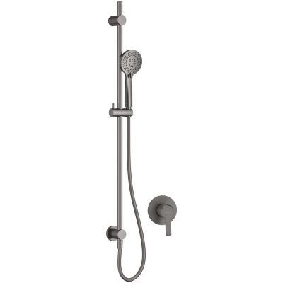 Deante ARNIKA NAC_D9TP Titanium concealed shower set with rail
