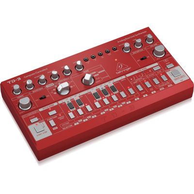 3. Behringer TD-3-RD Synthesizer Analog Synthesizer Red