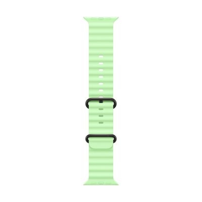 3. Apple Strap 49mm Neon Yellow Ocean Band - Titanium Black