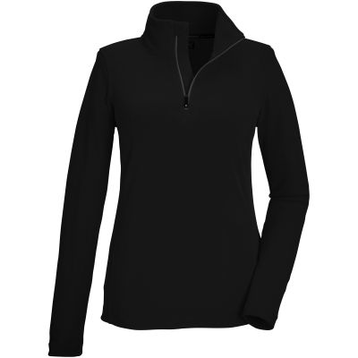 2. Women’s 1/4-Zip Fleece Pullover Killtec KSW 101, Black