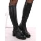 5. Women’s Heeled Platform Boots, Warm-Lined, Black, Vinceza 58332