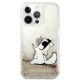 3. Karl Lagerfeld Liquid Glitter Choupette Fun Case for iPhone 13 / 13 Pro - Transparent Gold