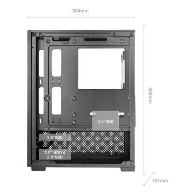 8. TACENS MARS MC-SE2 1xFRGB mATX case