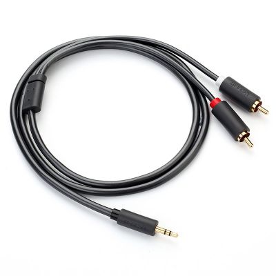 4. Ugreen AV102 10511 cable 3.5 mm mini jack (male) / 2RCA (male) 1.5m - gray