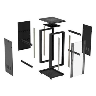 37. LANBERG FLOOR RACK CABINET 19" 18U 600X800 BLACK