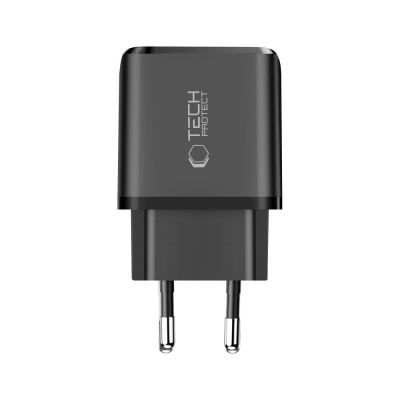 4. Tech-Protect NCA30 PD 30W / QC3.0 USB-A / USB-C wall charger - black