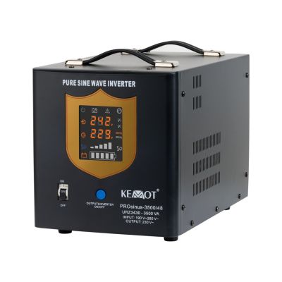 KEMOT PROsinus-3500/48 emergency power supply, pure sine wave converter with charging function 48V 230V 3500VA/2400W