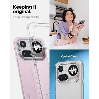 6. Spigen Ultra Hybrid Case for Nothing Phone 4A Pro - Transparent